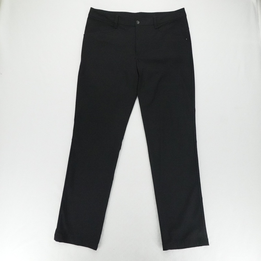 Lululemon Pant Men 36 Black Commission ABC Technology Technical Chino Trousers